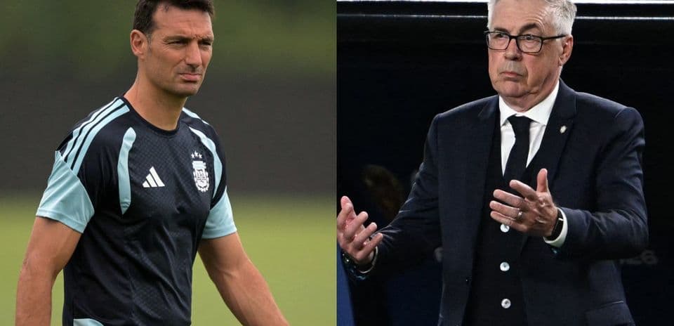 Two football managers during training and match