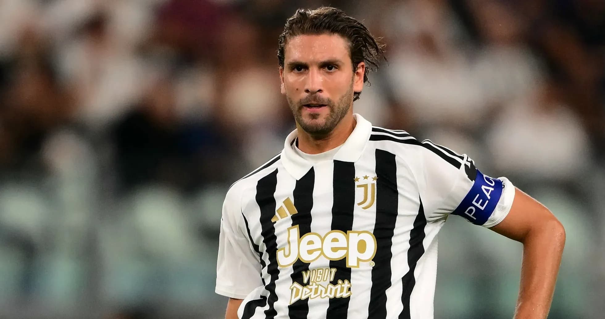 Player in Juventus jersey during match action