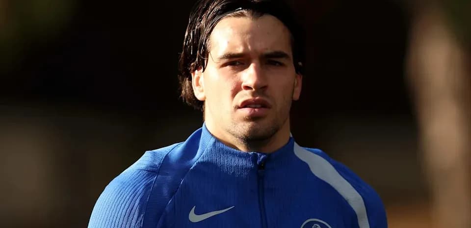Player wearing blue training kit during session