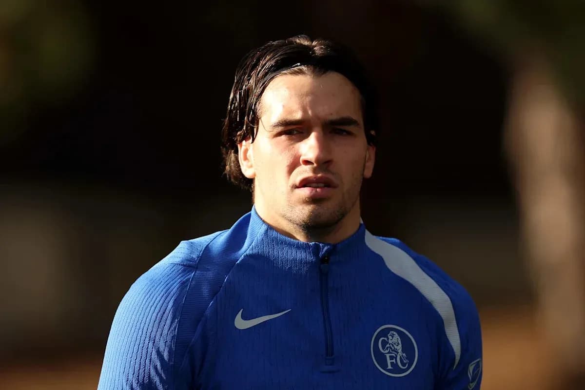 Player wearing blue training kit during session