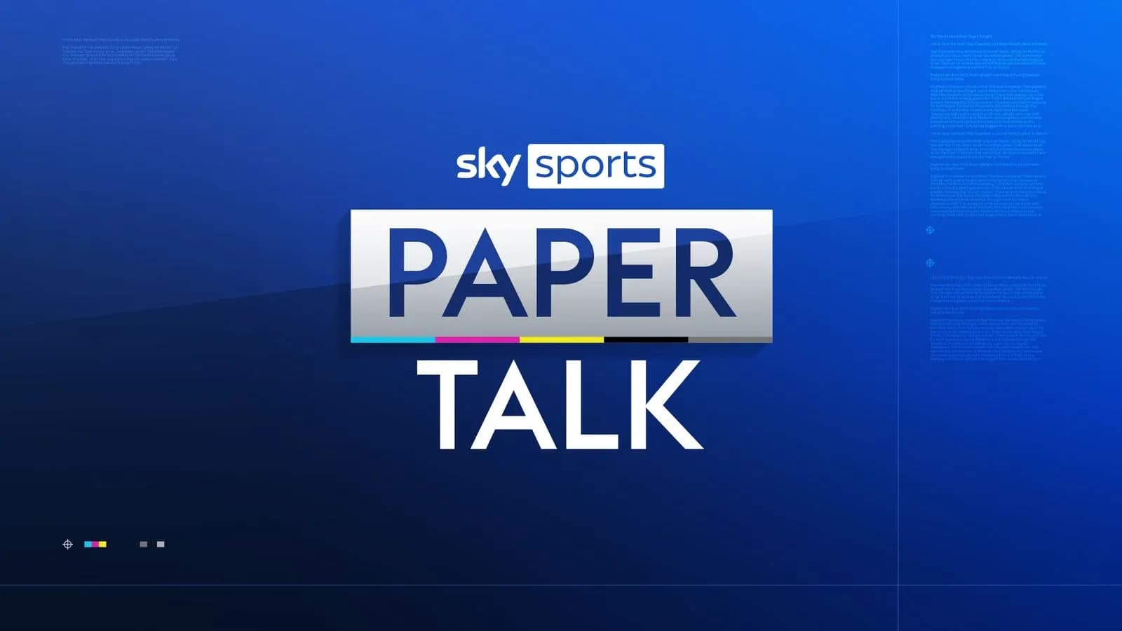 Sky Sports Paper Talk logo on blue background