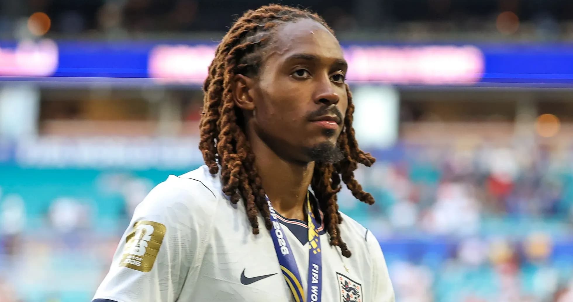 Player walking off the field after a match