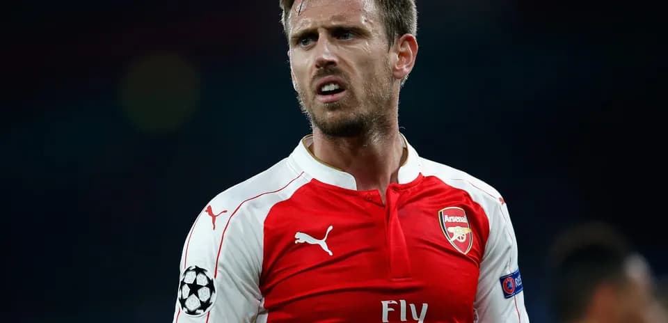 Player in Arsenal jersey during a match