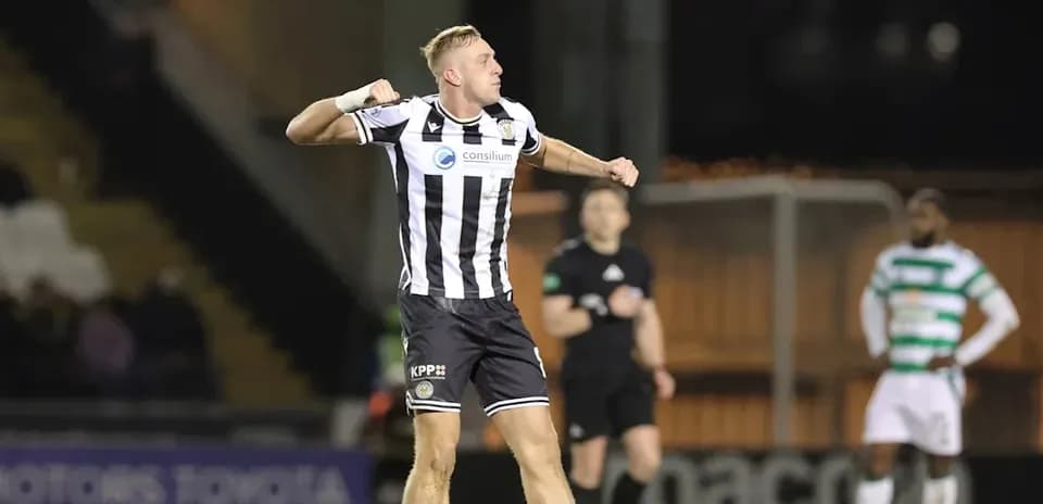 Player celebrating a goal during a match