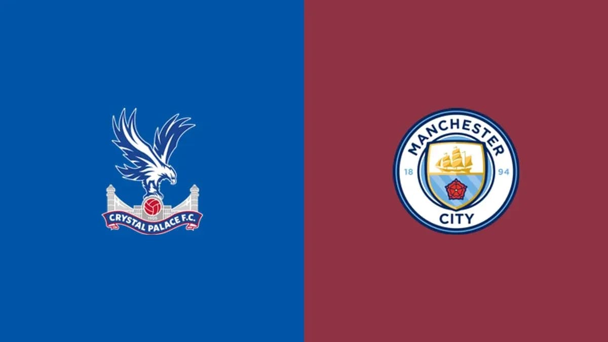 Logos of Crystal Palace and Manchester City