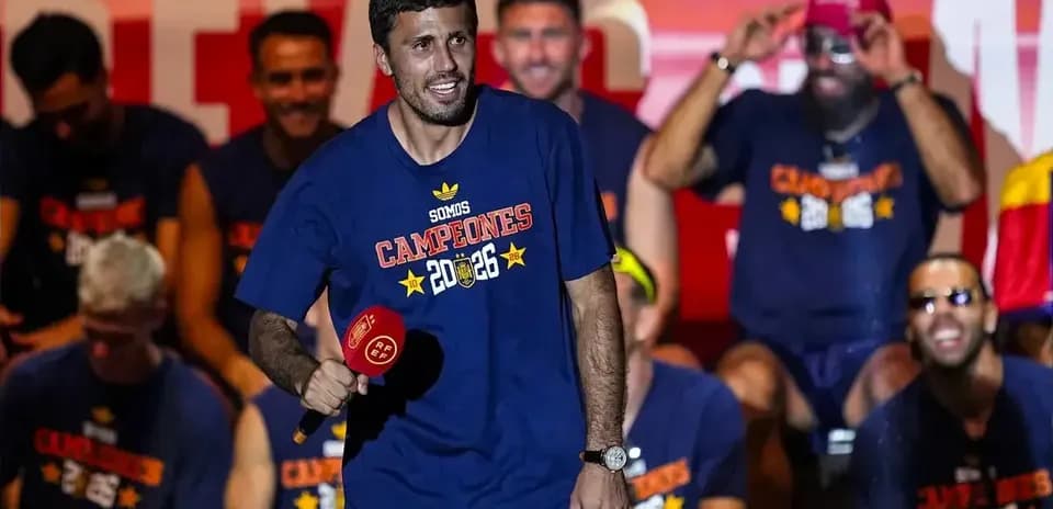 Athlete celebrating with team at championship event