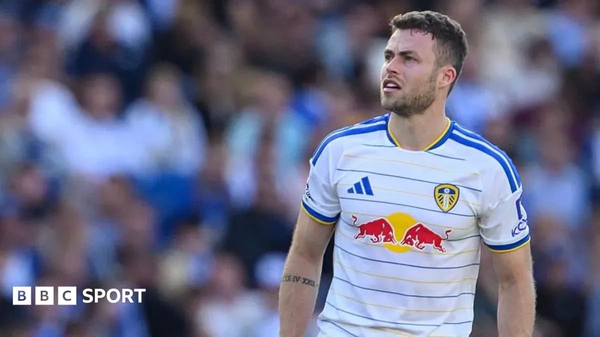 Leeds United player on the pitch during match