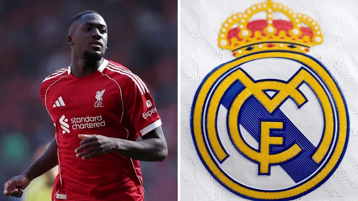 Player in Liverpool jersey and Real Madrid logo