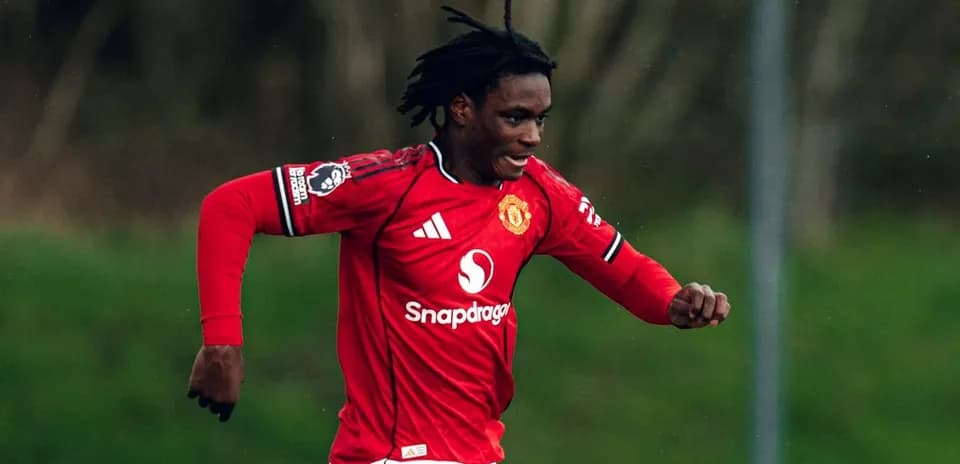 Player running in Manchester United training session