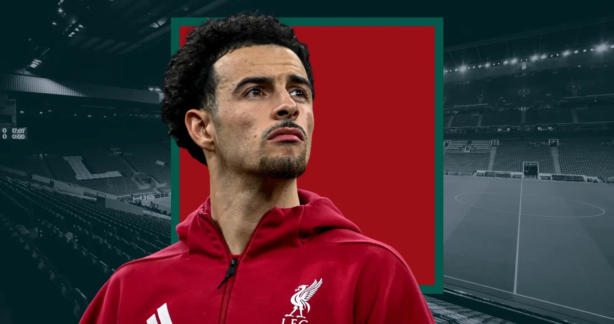 Liverpool player in team hoodie at stadium
