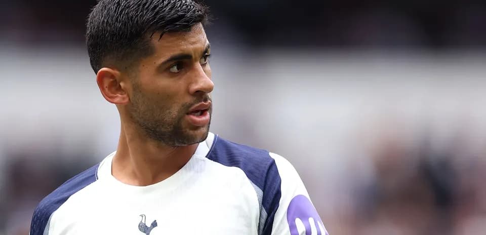 Player wearing Tottenham jersey during match