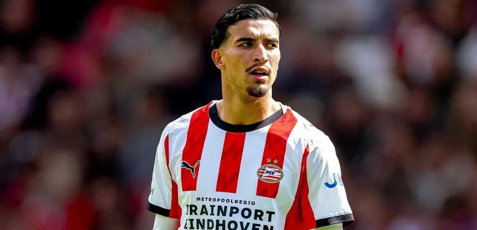 Player in PSV Eindhoven jersey during match