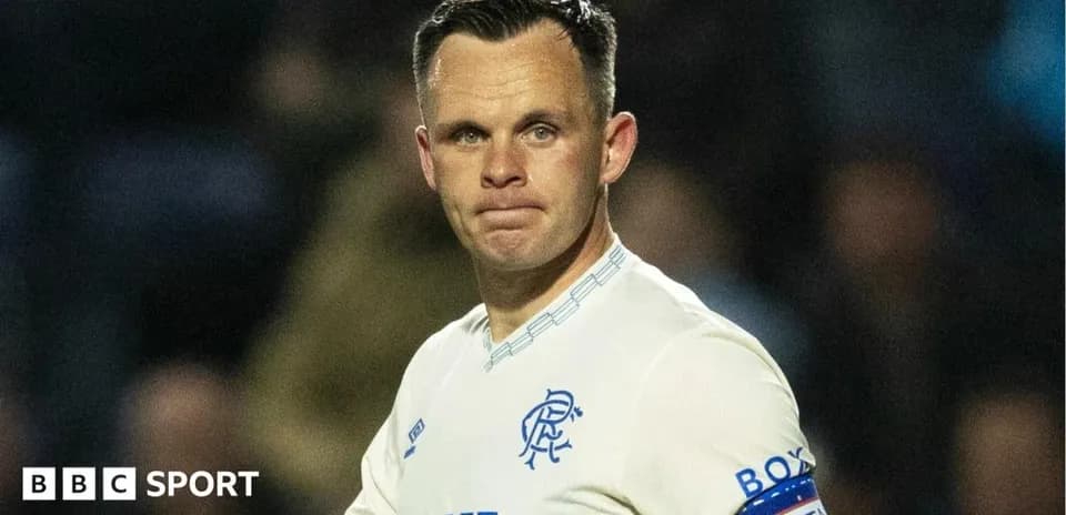 Player in Rangers kit during match action