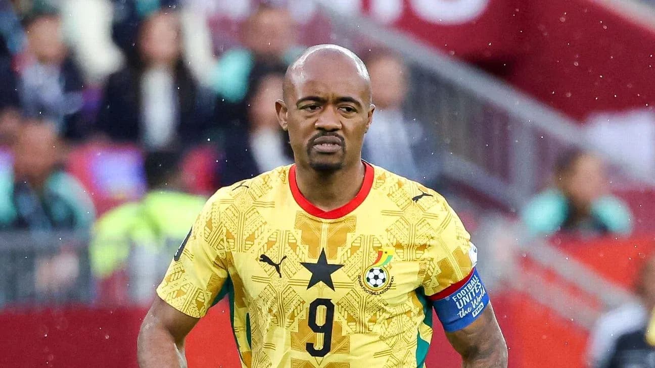 Ghanaian player wearing yellow jersey during match