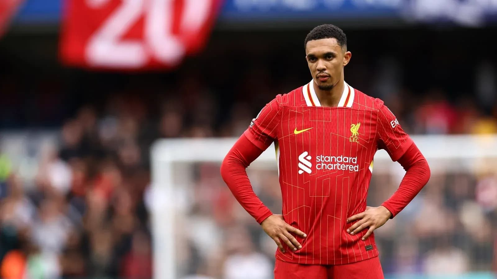Trent Alexander-Arnold in Liverpool kit during match