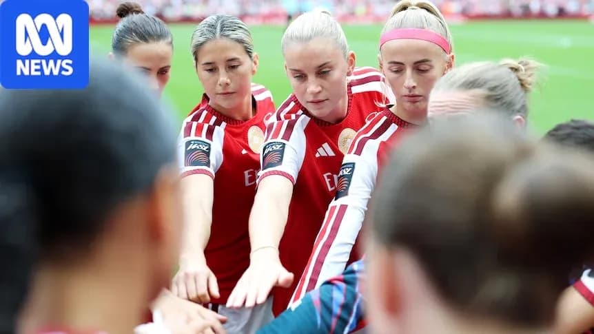 Players huddled together in team spirit before match