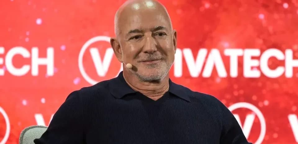 Man speaking at VivaTech conference on stage
