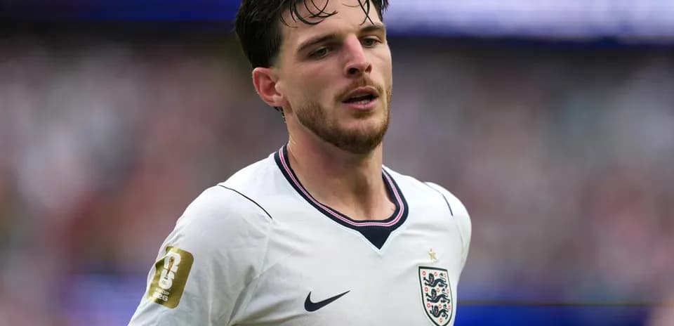 Player wearing England kit during match