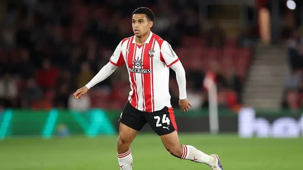 Player in Southampton kit during match action