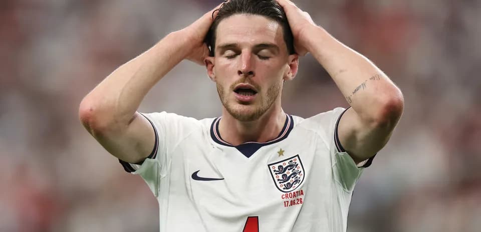 Player holding head in frustration during match
