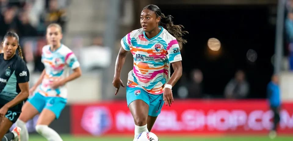 San Diego Wave player in action during match