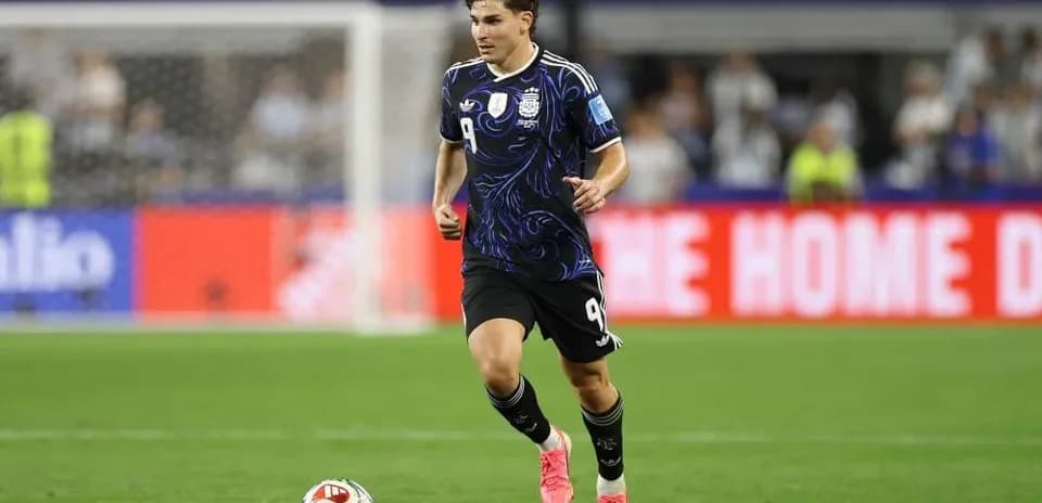 Player running on the field during match
