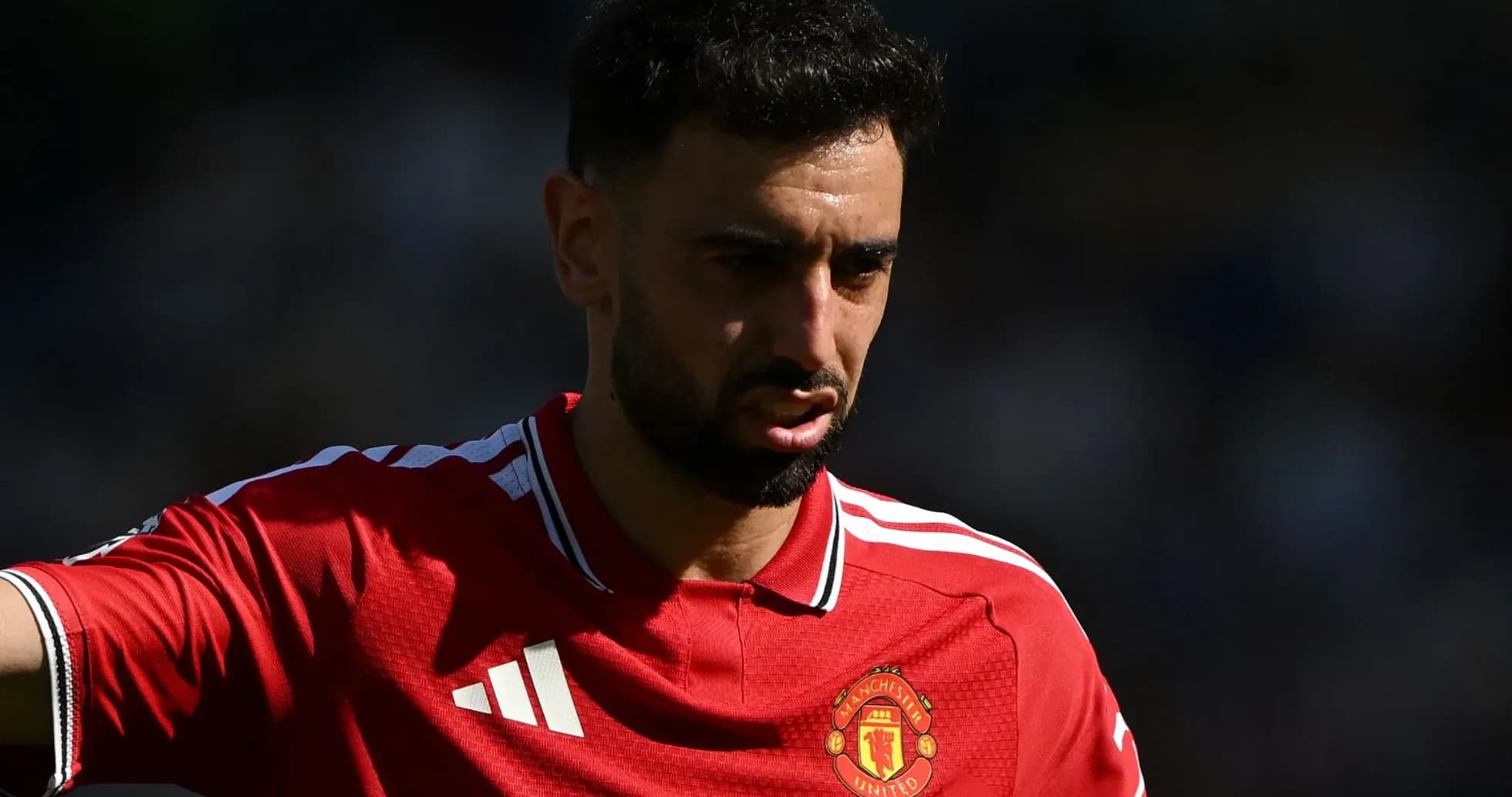 Bruno Fernandes in Manchester United jersey on field