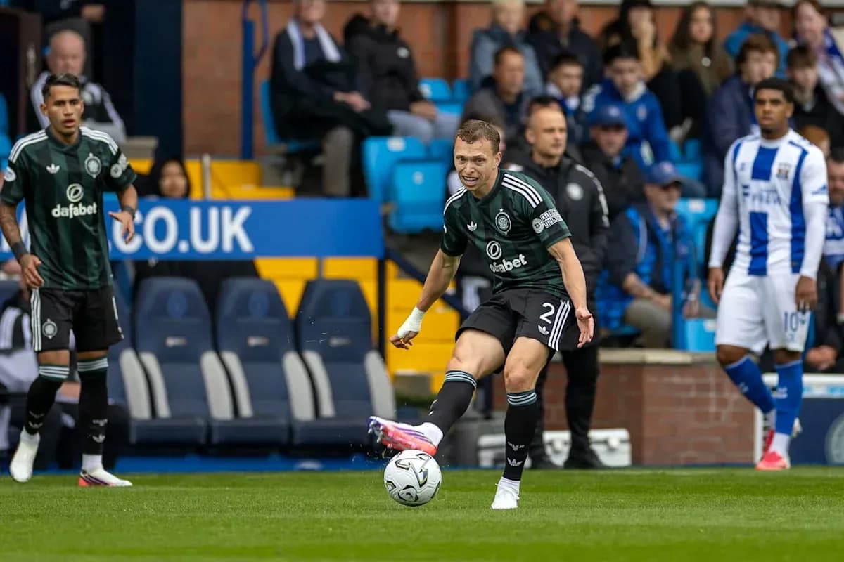 Player kicking the ball during a match