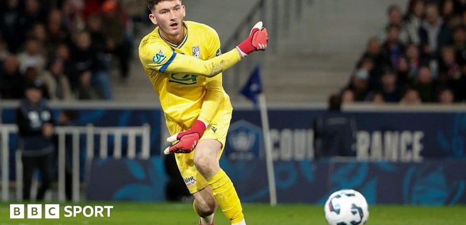 Goalkeeper throwing the ball during a match
