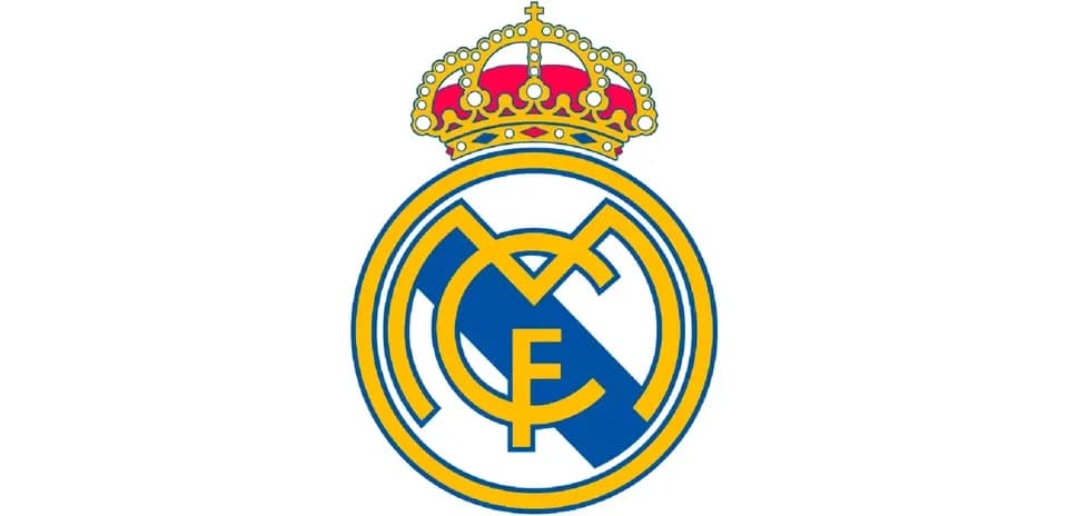 Real Madrid club logo with crown on top