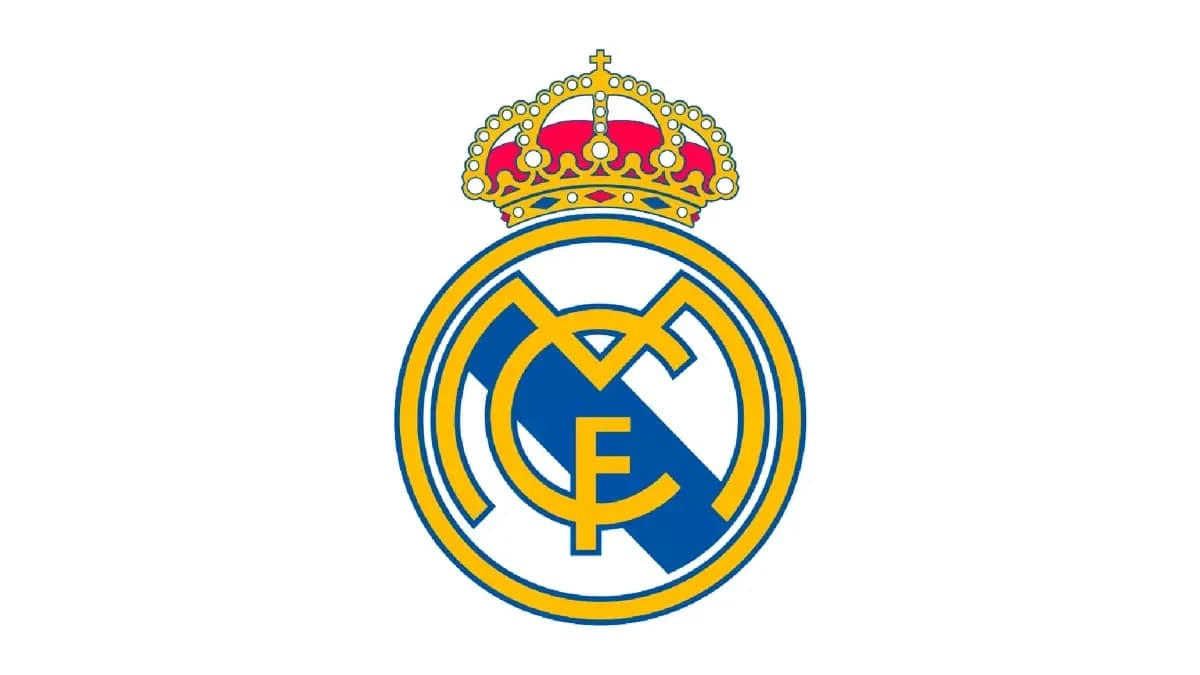 Real Madrid club logo with crown on top