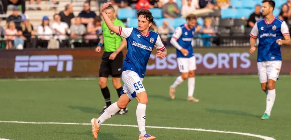 Player celebrating during Colorado Springs match