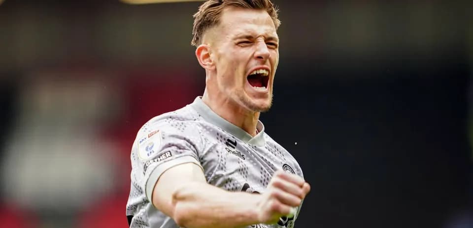 Player celebrating passionately on the field