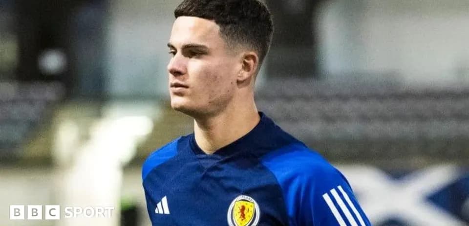 Player wearing Scotland training kit during session