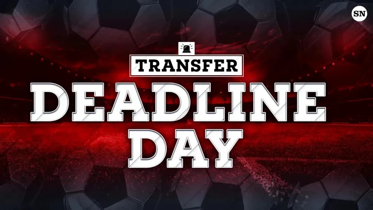Graphic announcing Transfer Deadline Day in football