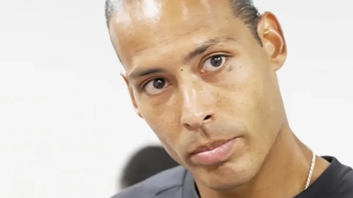 Player looking directly at the camera indoors