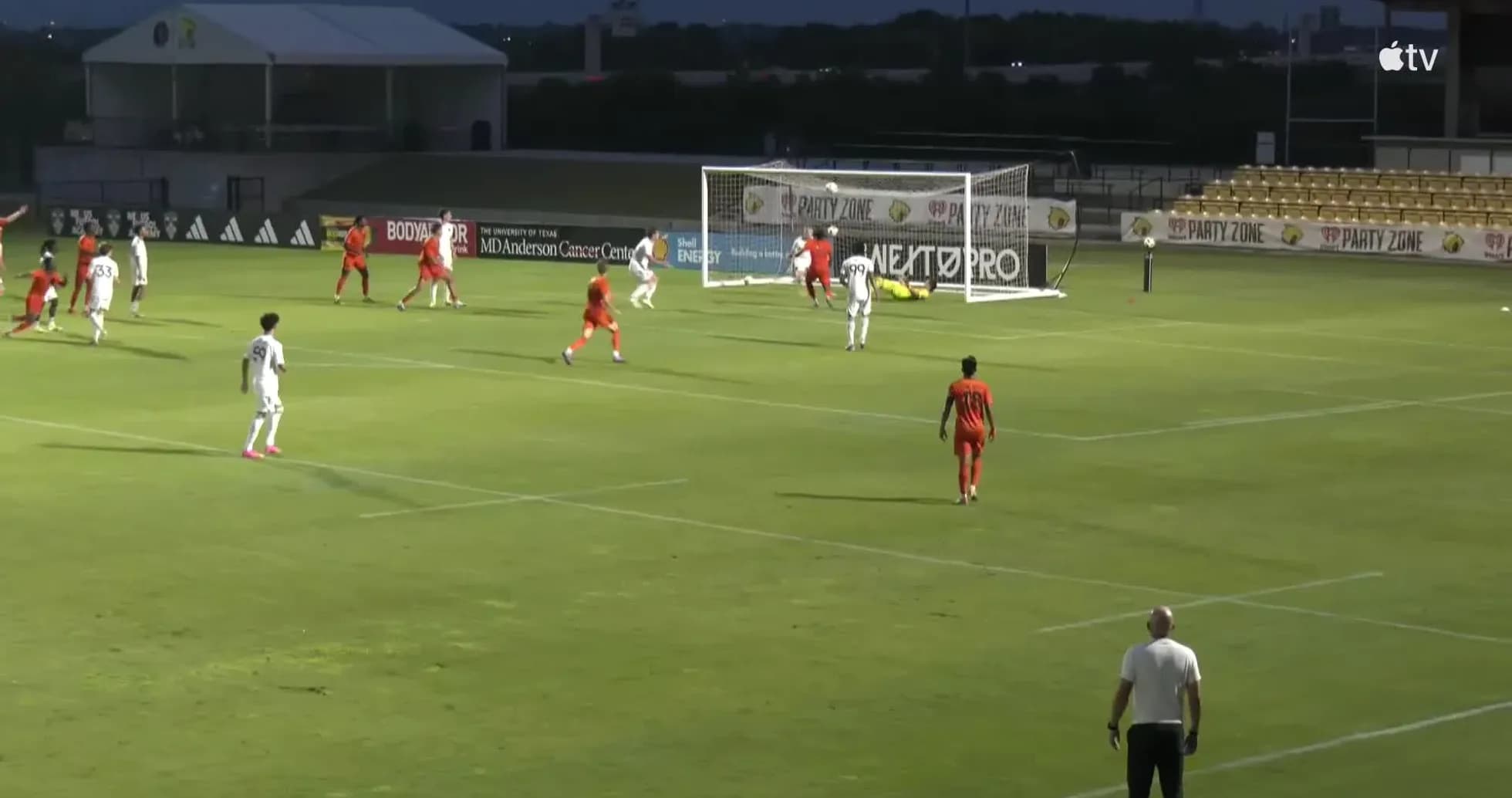 Players competing during St. Louis City II match