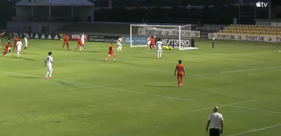 Players competing during St. Louis City II match