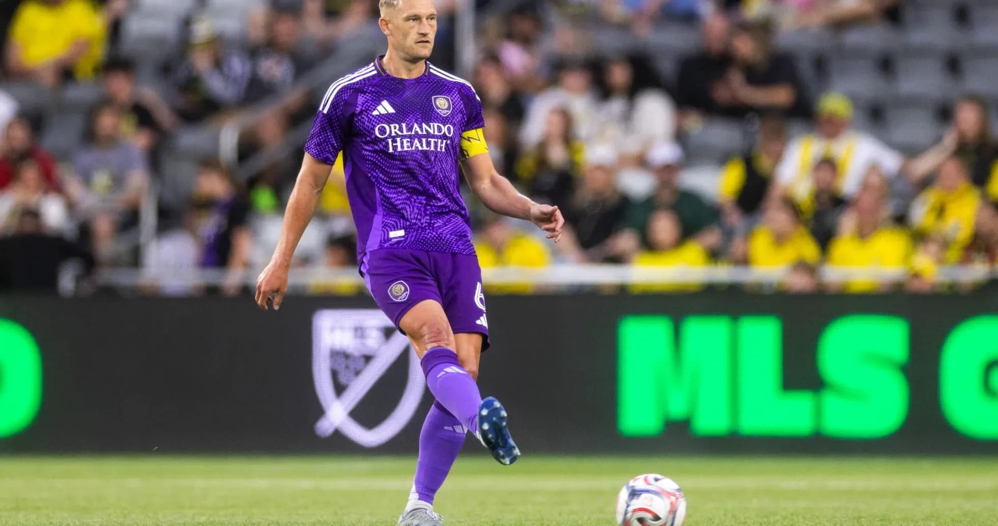 Orlando City player in action during match