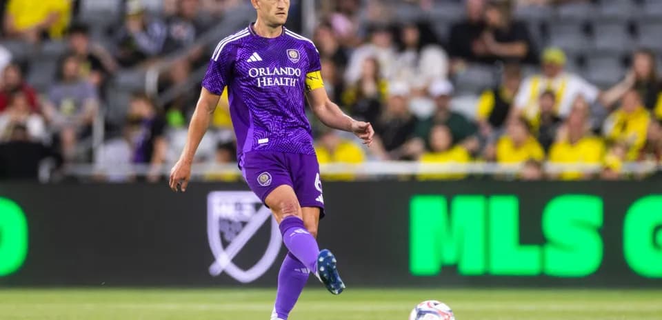 Orlando City player in action during match
