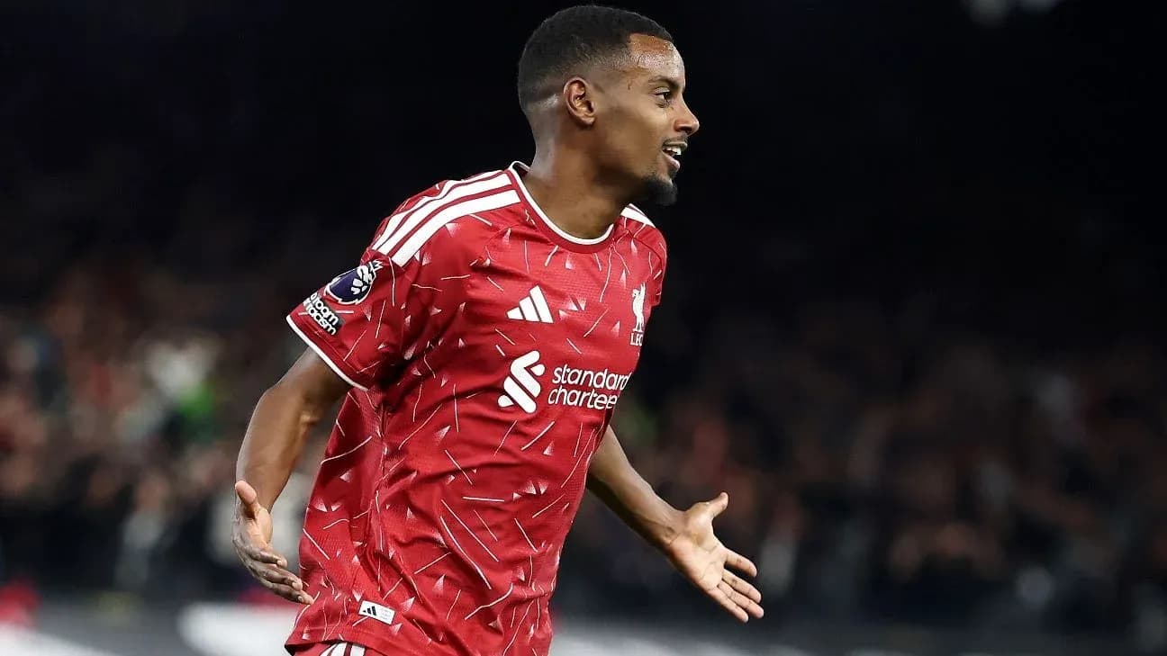 Player celebrating a goal in red team jersey