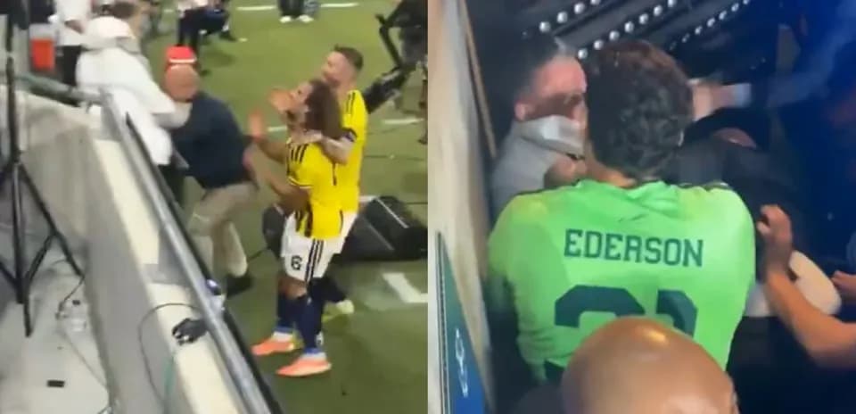 Players involved in altercation near the sidelines