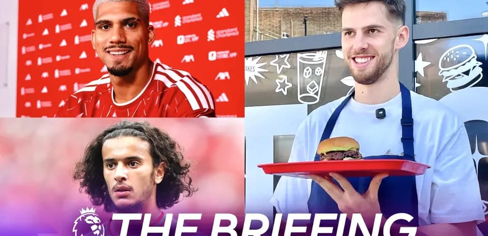 Three players featured in a promotional briefing event