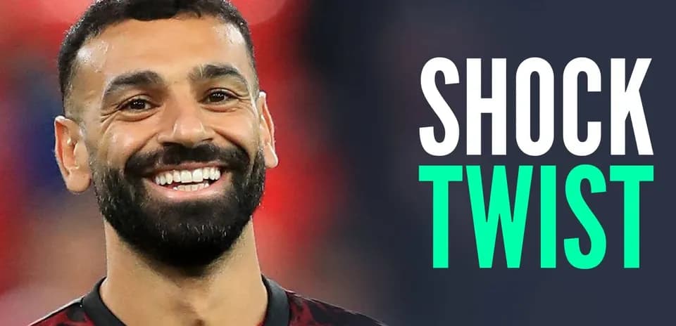 Mohamed Salah smiling during a match warm-up