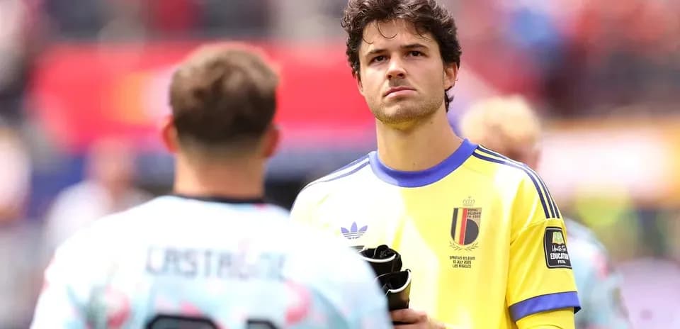 Goalkeeper in yellow kit before a match