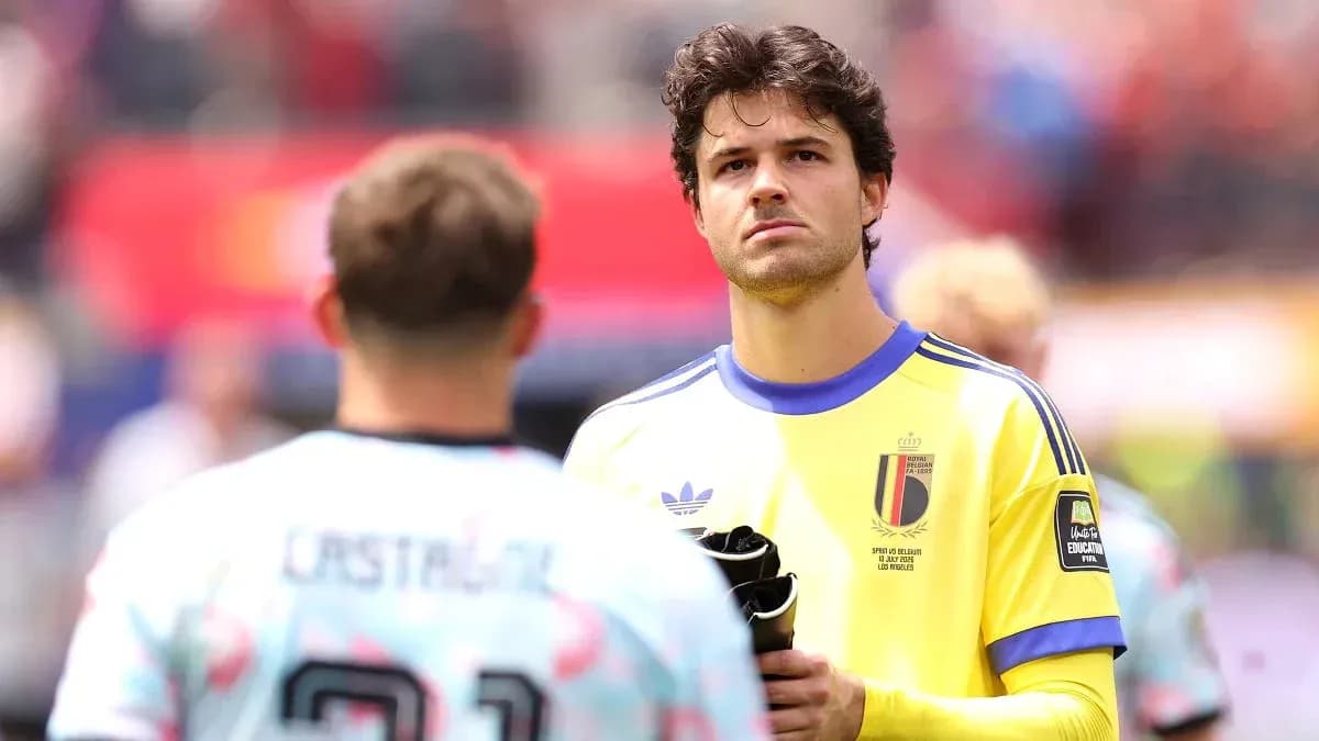 Goalkeeper in yellow kit before a match