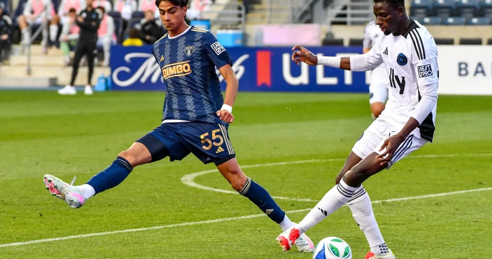 Crown Legacy player tackles Philadelphia Union II opponent