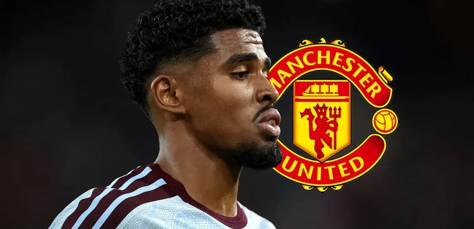 Player in Manchester United jersey with club logo