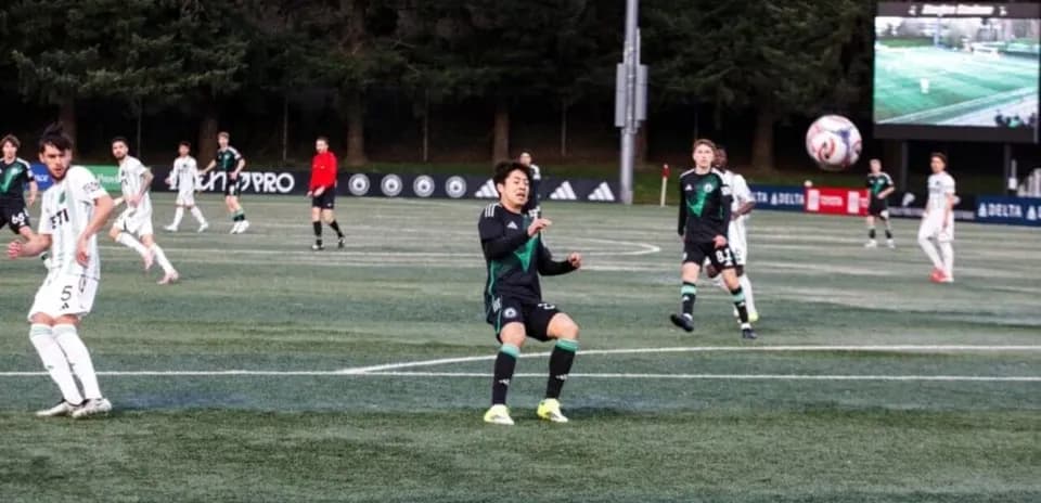 Players competing during Austin II vs Tacoma Defiance match