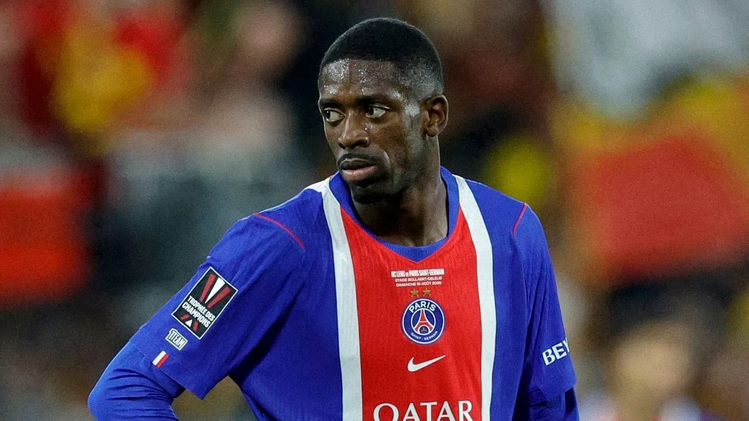 Player in Paris Saint-Germain jersey on the field